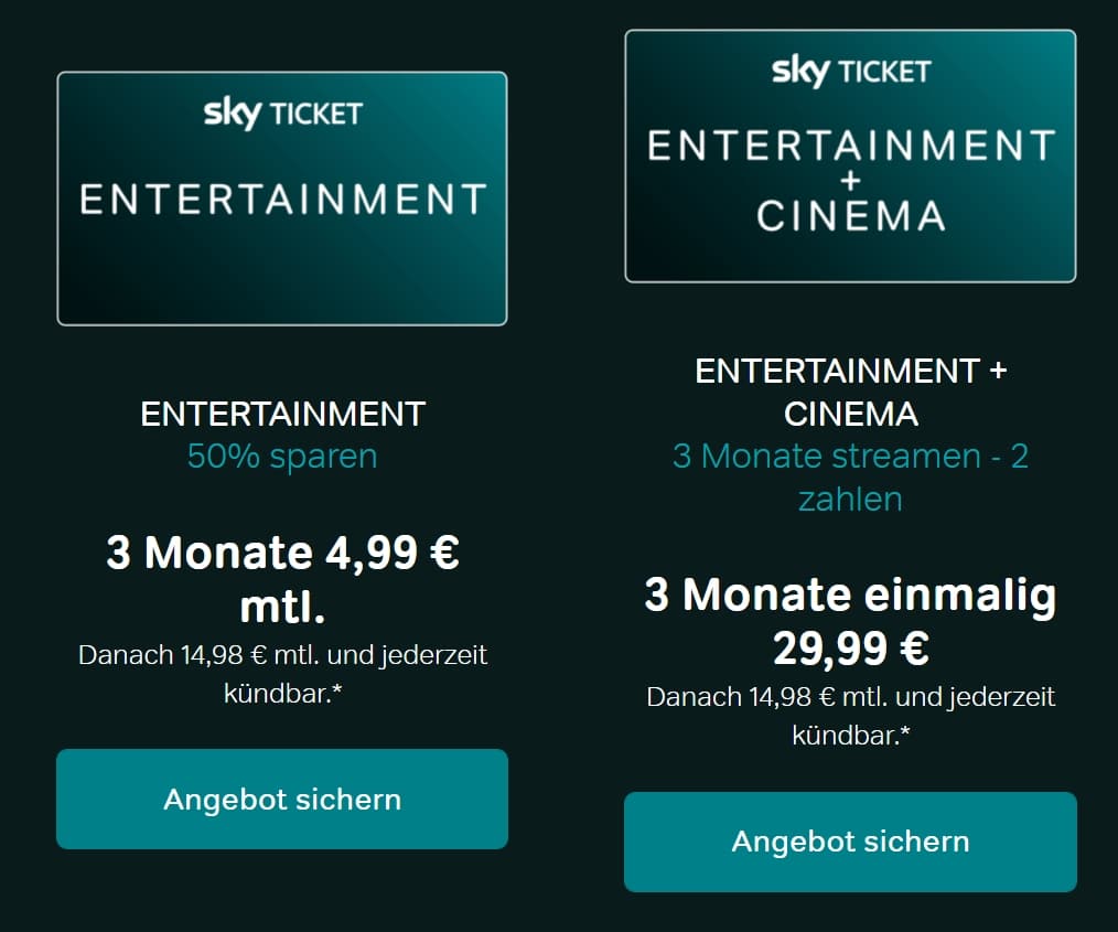 serien film kombi von sky ticket 3 monate nur 29 99